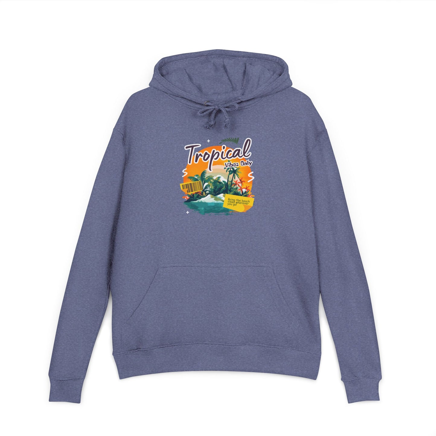 Tropical Island Hoodie — "Tropical Vibes" Graphic Pullover