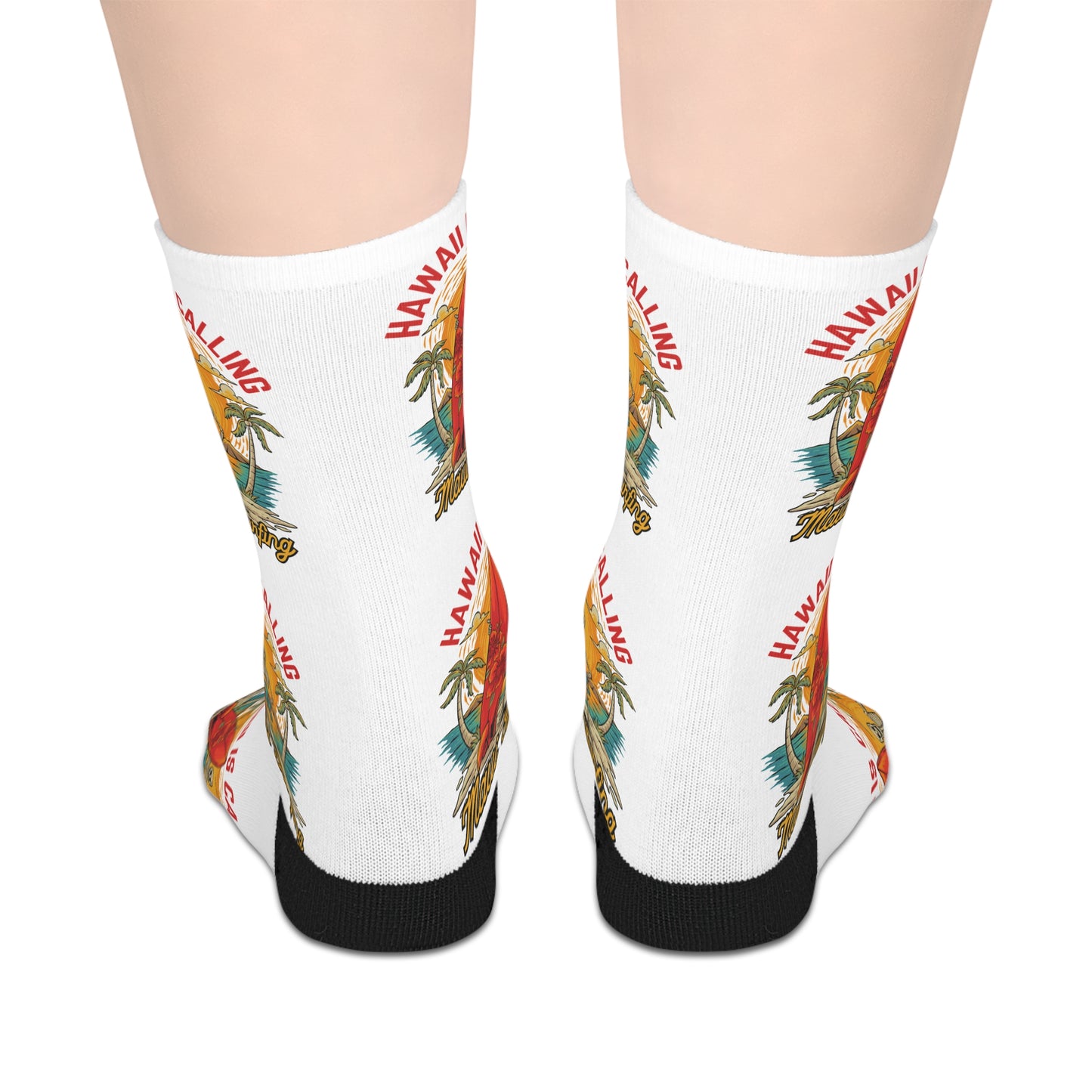 Hawaiian Surf Vintage Mid-Length Socks