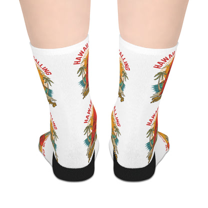 Hawaiian Surf Vintage Mid-Length Socks
