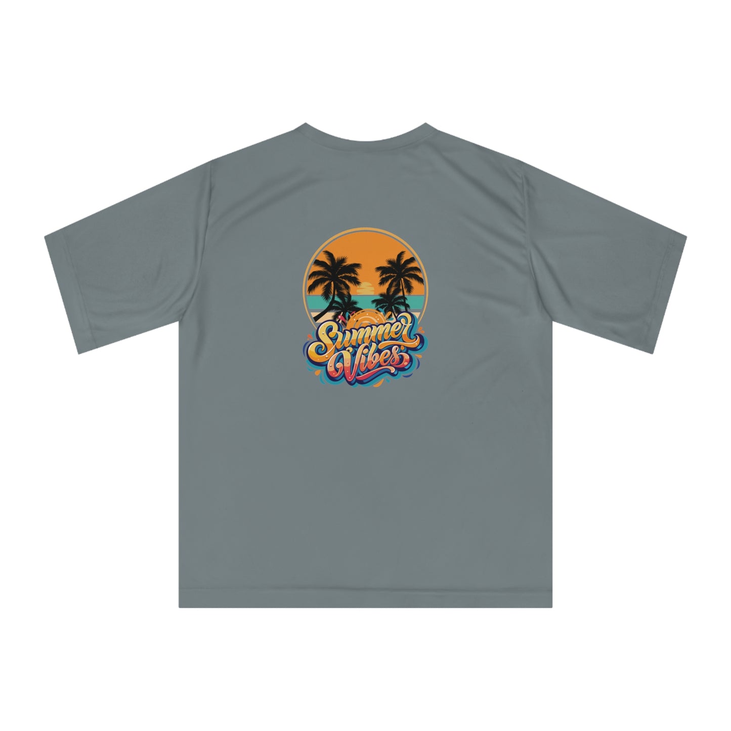 Summer Vibes Performance T-Shirt — Tropical Palm Beach Graphic