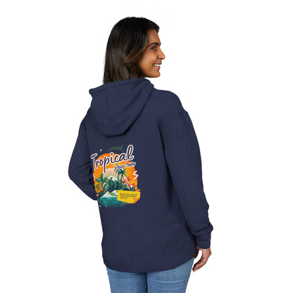 Tropical Island Hoodie — "Tropical Vibes" Graphic Pullover