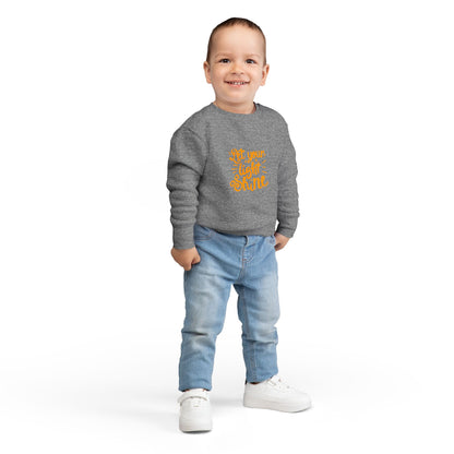 Toddler Sweatshirt — "Let Your Light Shine" Inspirational Crewneck