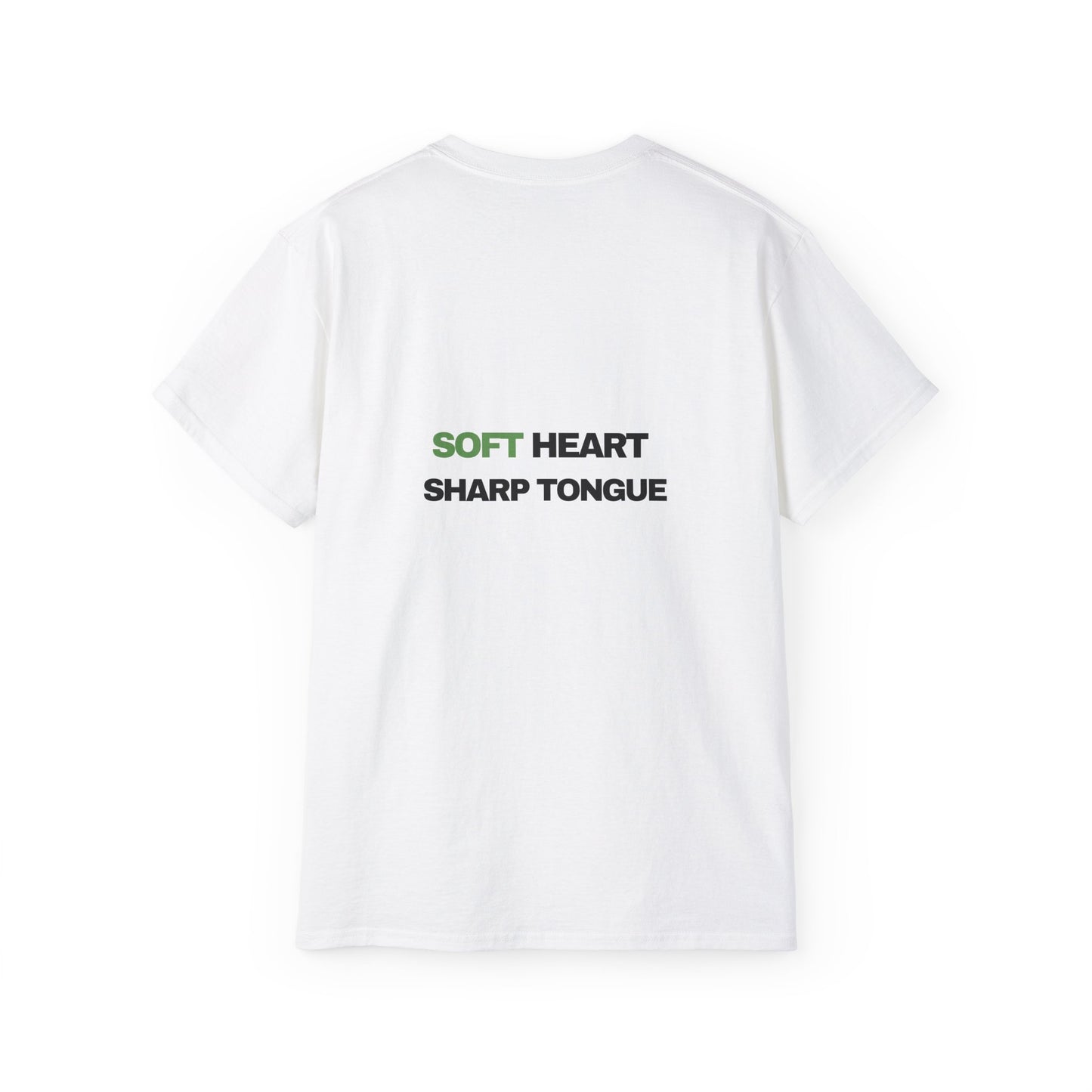 Soft Heart Sharp Tongue Tee — Graphic Cotton T‑Shirt