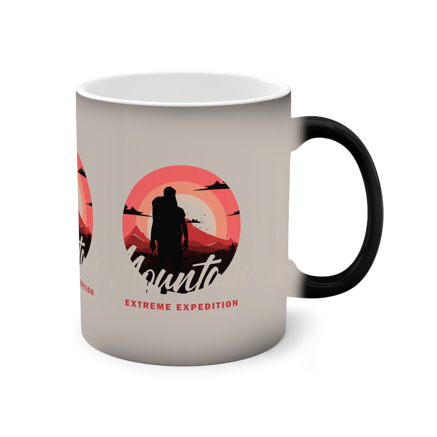 Adventure Heat-Change Mug — ‘Extreme Expedition’ Hiker Design (11 oz)