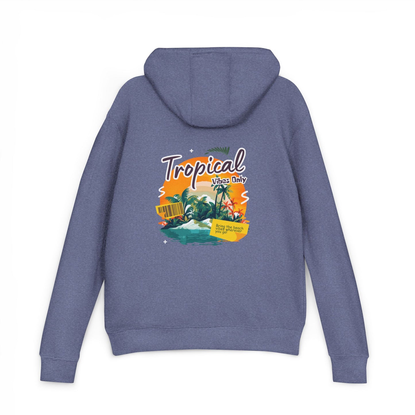 Tropical Island Hoodie — "Tropical Vibes" Graphic Pullover