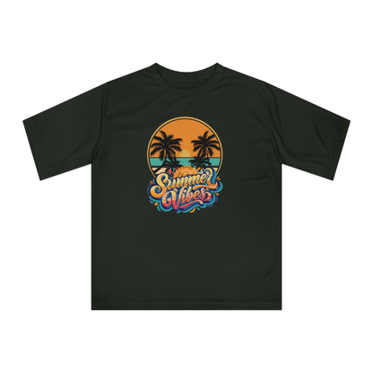 Summer Vibes Performance T-Shirt — Tropical Palm Beach Graphic