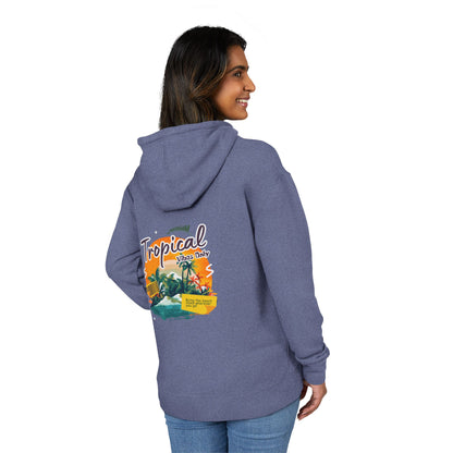 Tropical Island Hoodie — "Tropical Vibes" Graphic Pullover