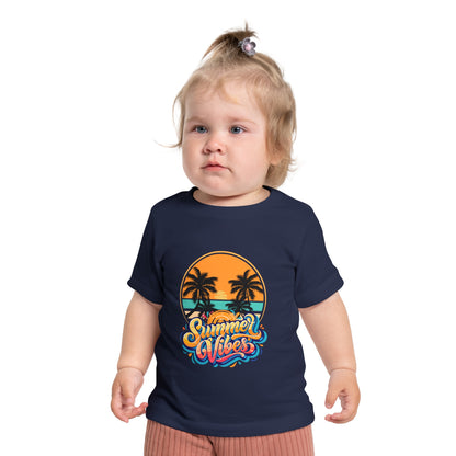 Baby T-Shirt — 'Summer Vibes' Palm Beach Graphic