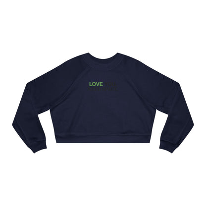 Love You. Need Space. – Minimalist Cropped Pullover Sweatshirt