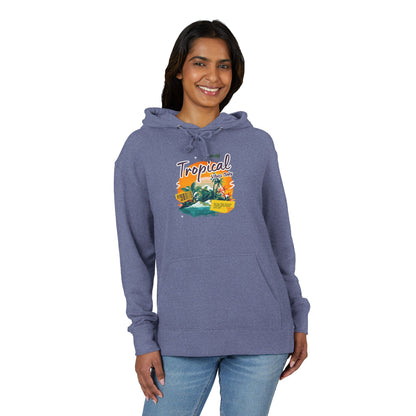 Tropical Island Hoodie — "Tropical Vibes" Graphic Pullover