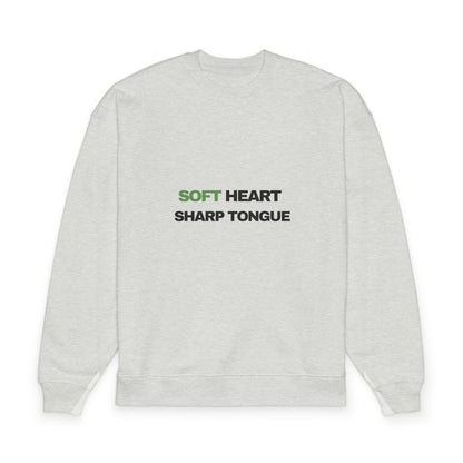 Soft Heart Sharp Tongue Sweatshirt — Organic Oversized Casual Pullover