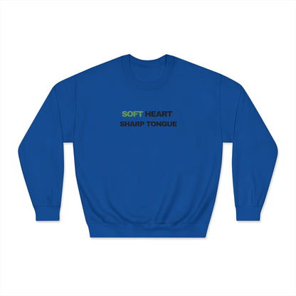 Soft Heart. Sharp Tongue. – Minimal Graphic Crewneck Sweatshirt