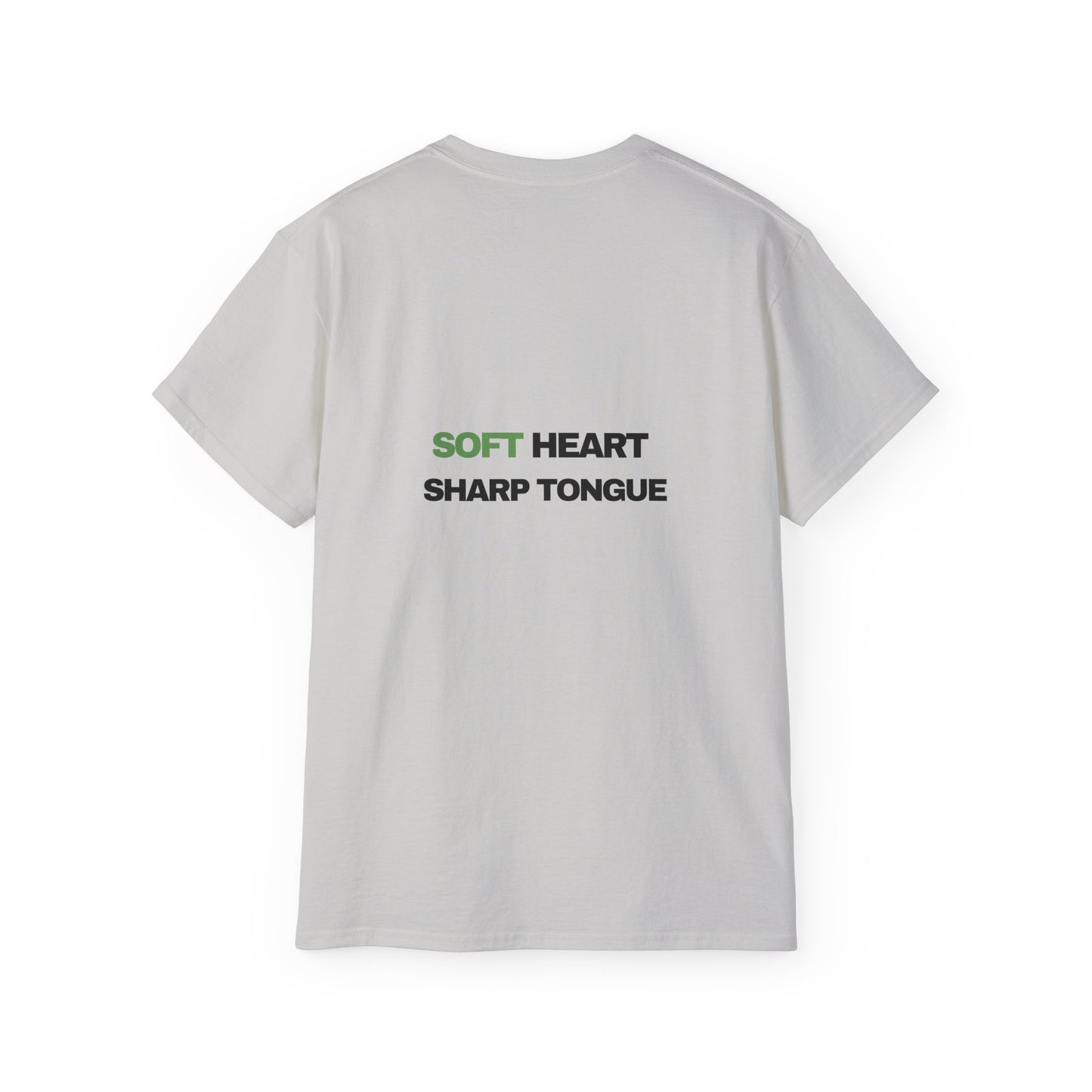 Soft Heart Sharp Tongue Tee — Graphic Cotton T‑Shirt