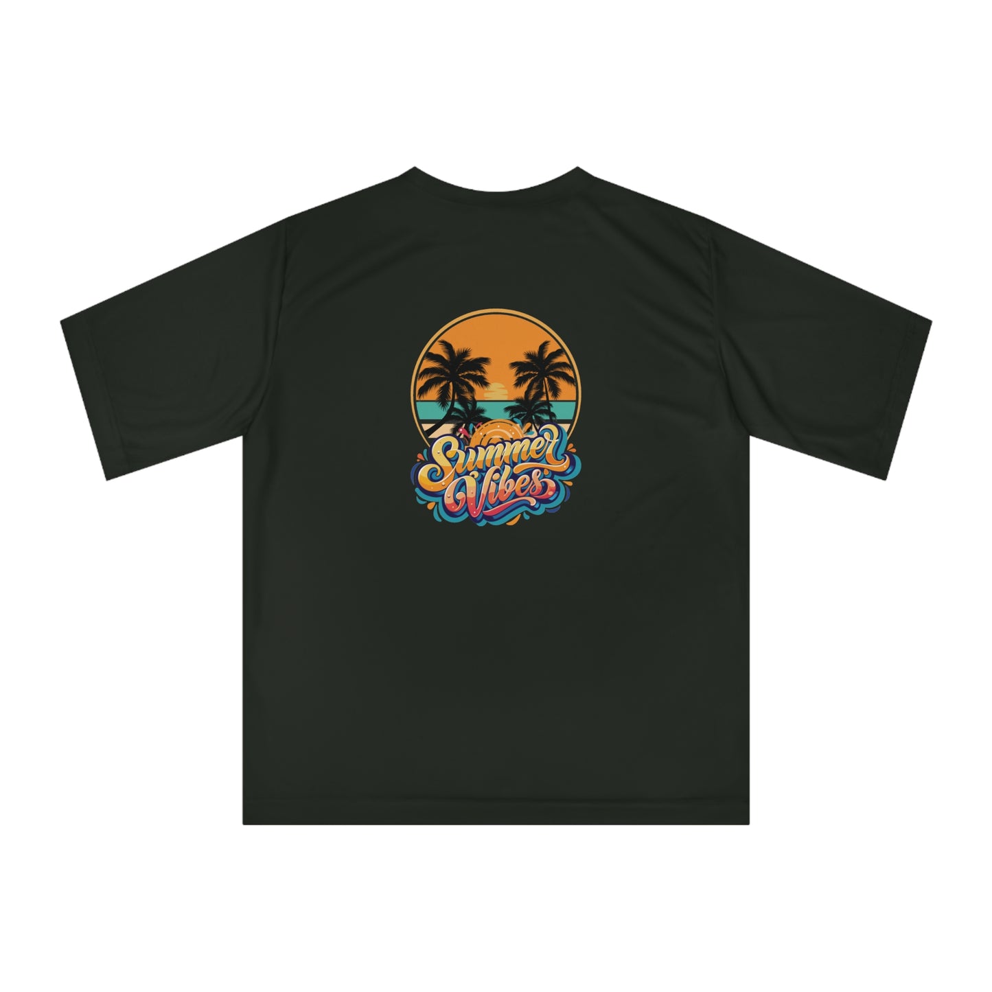 Summer Vibes Performance T-Shirt — Tropical Palm Beach Graphic