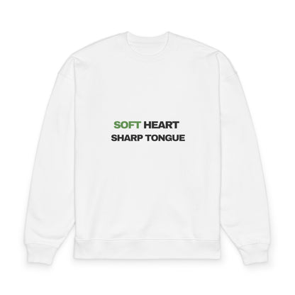 Soft Heart Sharp Tongue Sweatshirt — Organic Oversized Casual Pullover