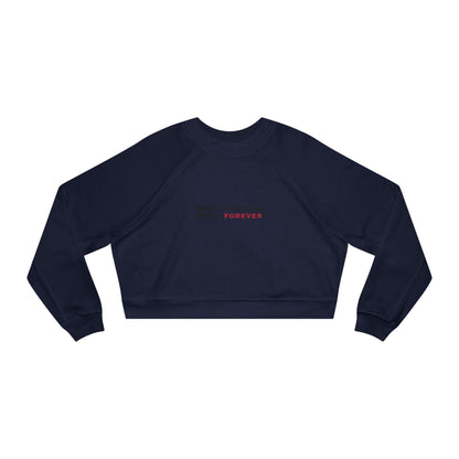 Cropped Pullover — "Swipe Right on Pizza Forever" Cozy Graphic Sweatshirt