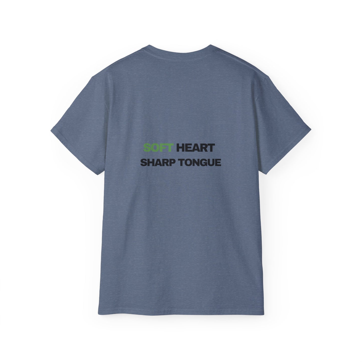 Soft Heart Sharp Tongue Tee — Graphic Cotton T‑Shirt