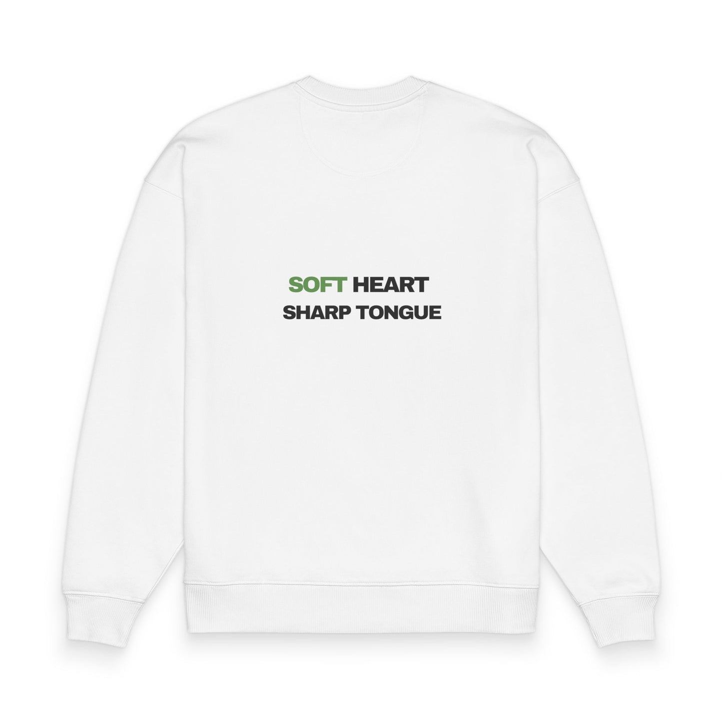 Soft Heart Sharp Tongue Sweatshirt — Organic Oversized Casual Pullover