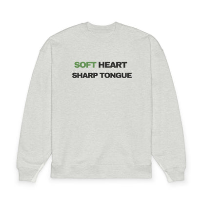 Soft Heart Sharp Tongue Organic Oversized Sweatshirt
