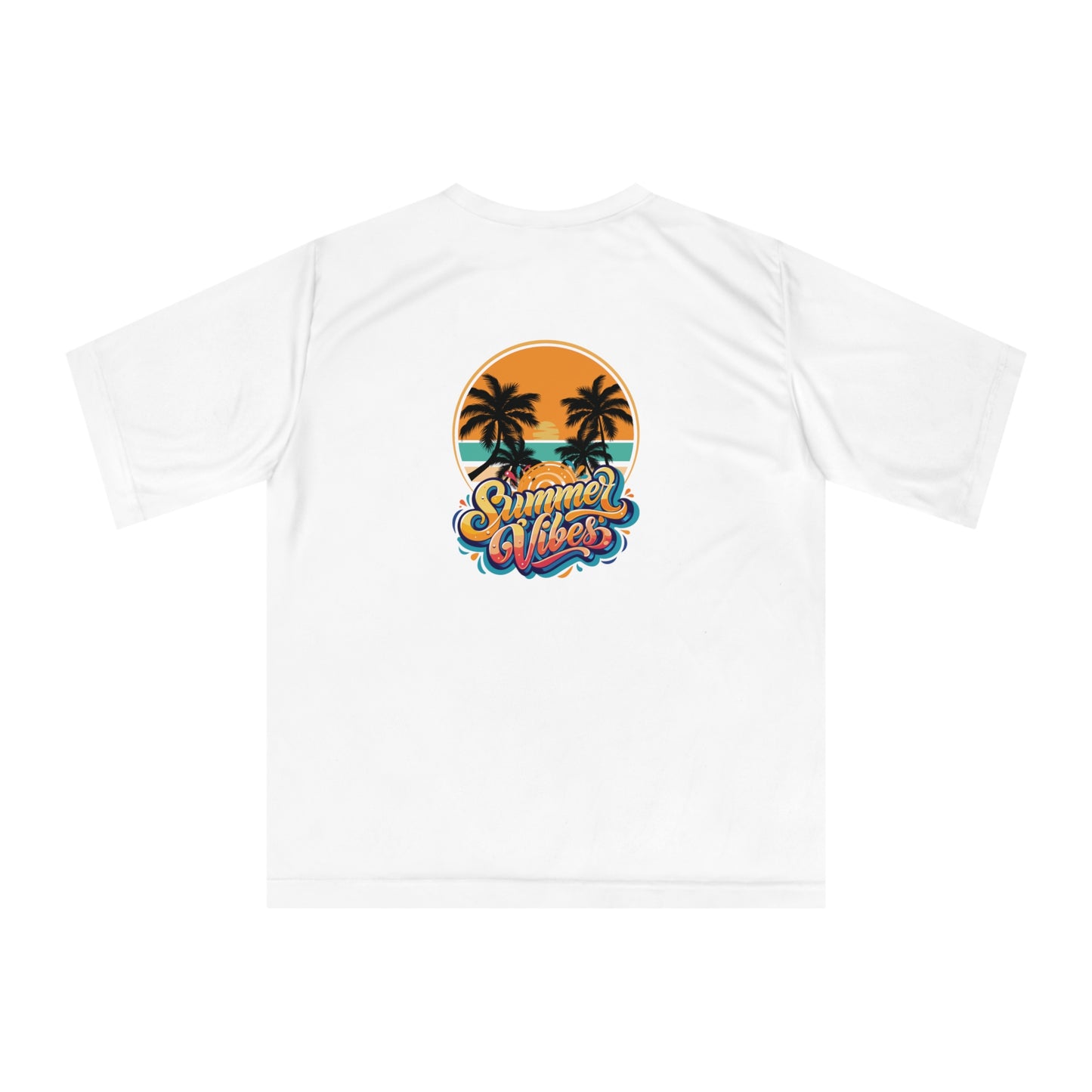 Summer Vibes Performance T-Shirt — Tropical Palm Beach Graphic