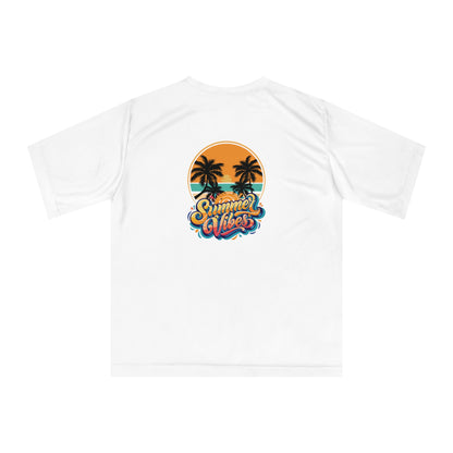Summer Vibes Performance T-Shirt — Tropical Palm Beach Graphic