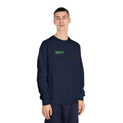 Soft Heart. Sharp Tongue. – Minimal Graphic Crewneck Sweatshirt