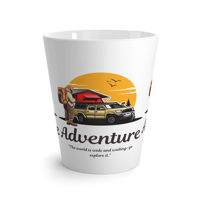 Latte Mug - Adventure Camping Campervan Mug with ‘Adventure’ Design