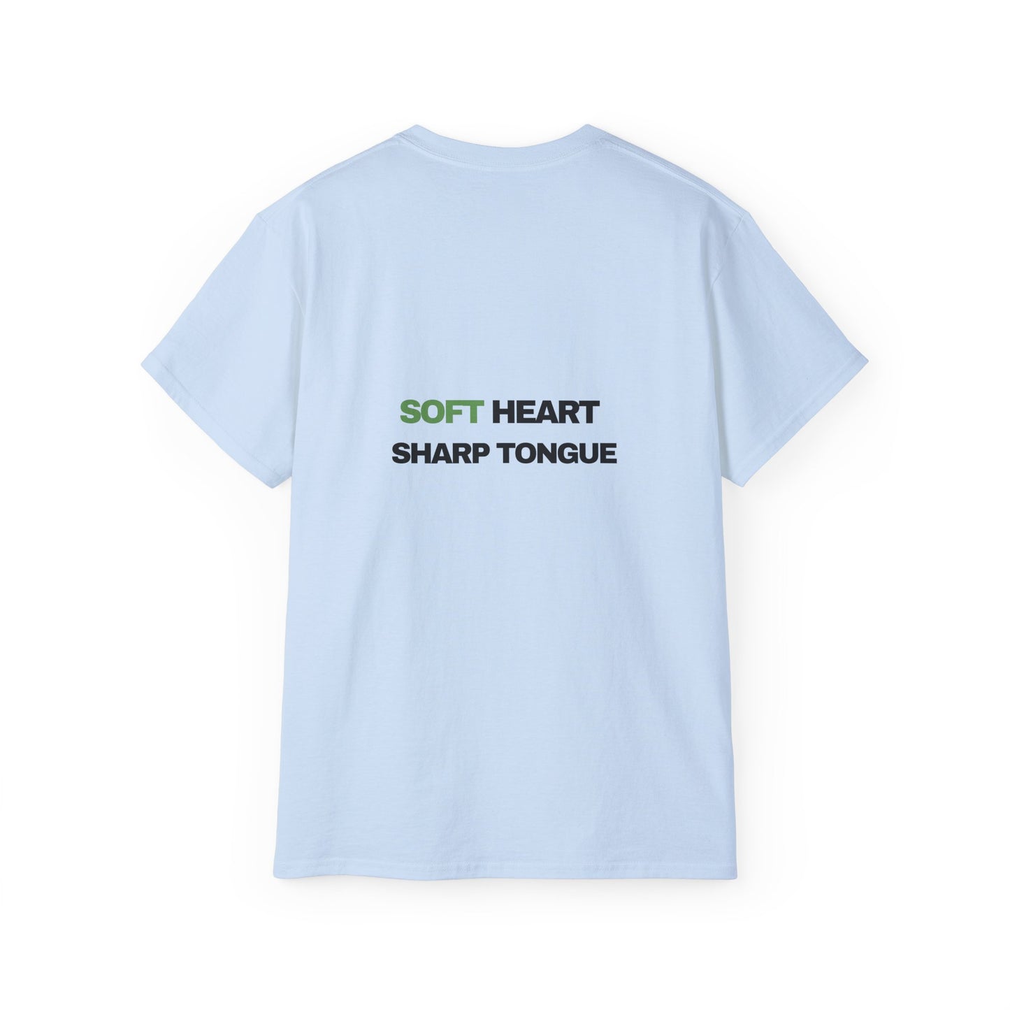 Soft Heart Sharp Tongue Tee — Graphic Cotton T‑Shirt