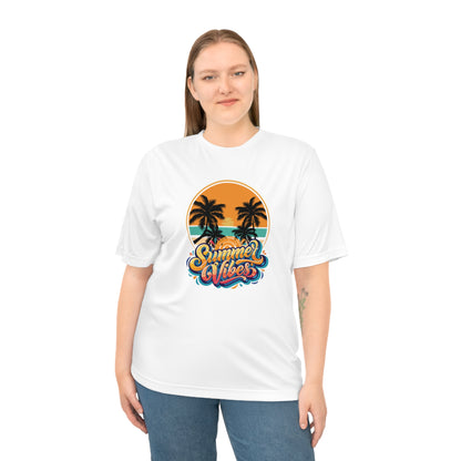 Summer Vibes Performance T-Shirt — Tropical Palm Beach Graphic