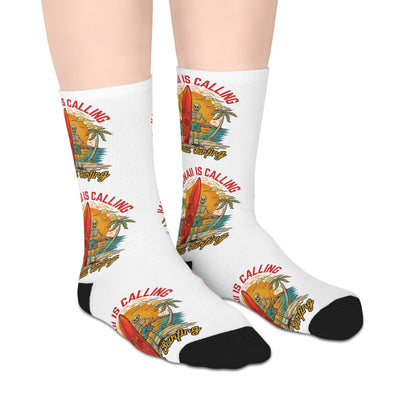 Hawaiian Surf Vintage Mid-Length Socks