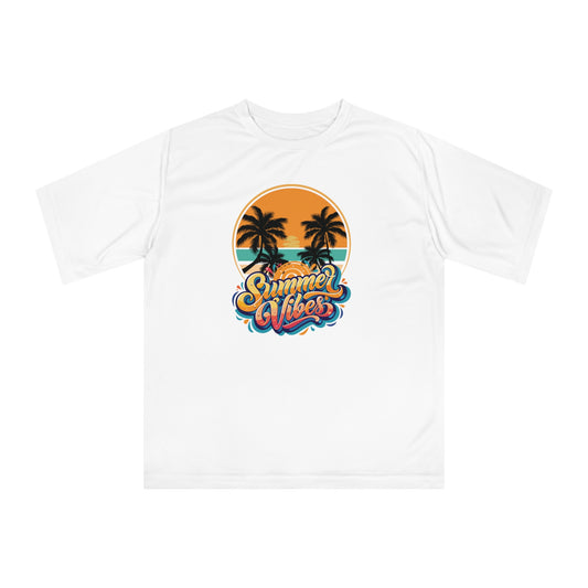 Summer Vibes Performance T-Shirt — Tropical Palm Beach Graphic