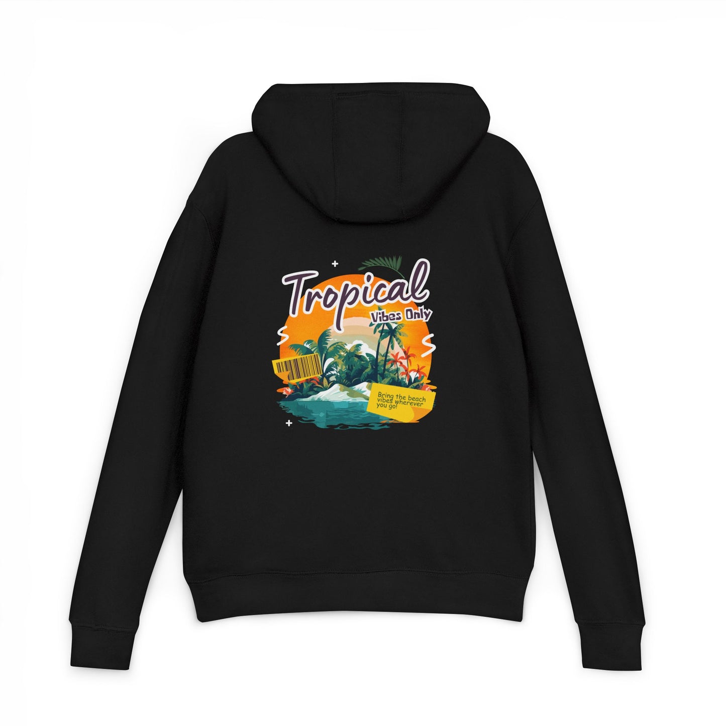 Tropical Island Hoodie — "Tropical Vibes" Graphic Pullover