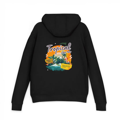 Tropical Island Hoodie — "Tropical Vibes" Graphic Pullover