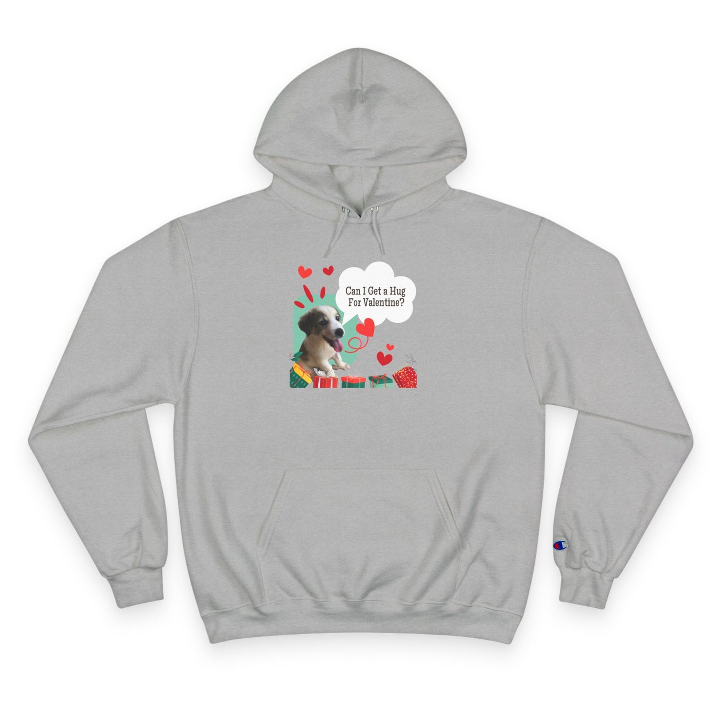 Valentine Sloth Hoodie - 'Can I Get a Hug For Valentine?' Cute Gift Pullover