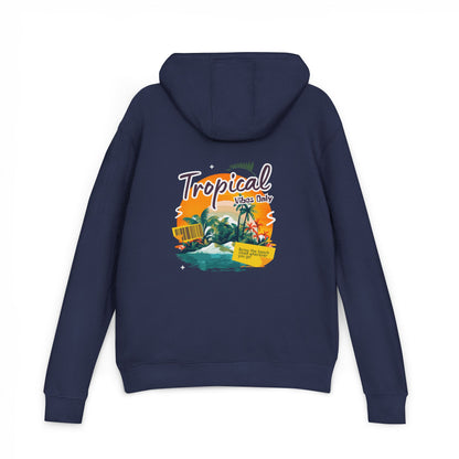 Tropical Island Hoodie — "Tropical Vibes" Graphic Pullover