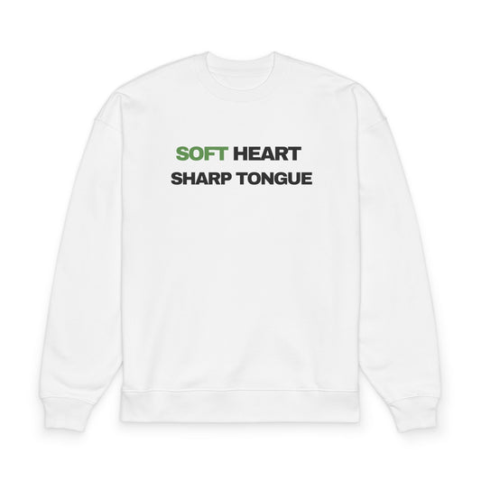 Soft Heart Sharp Tongue Organic Oversized Sweatshirt