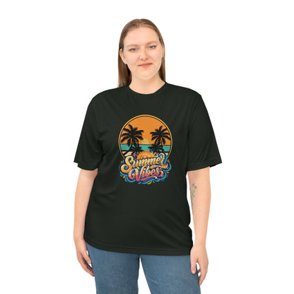 Summer Vibes Performance T-Shirt — Tropical Palm Beach Graphic