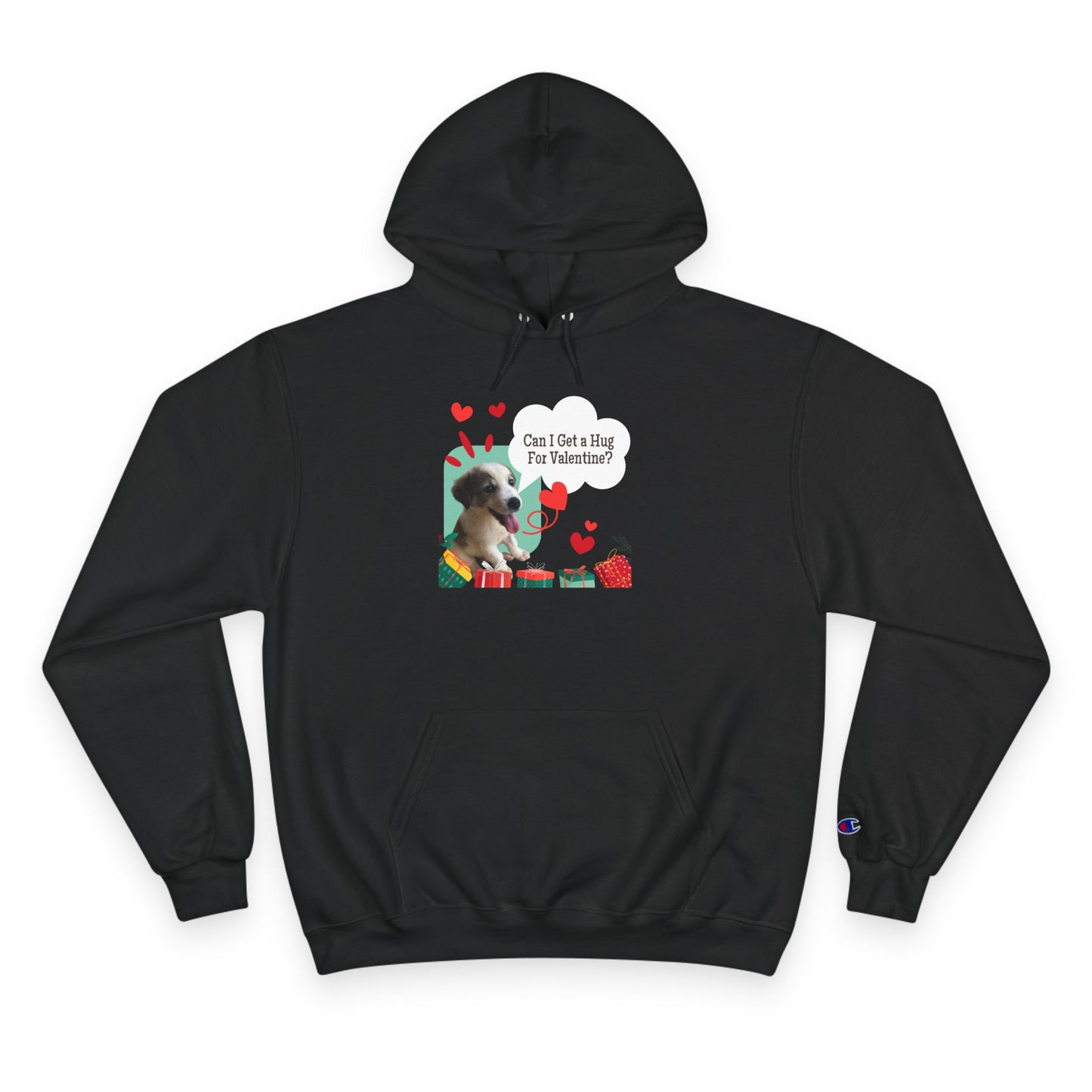 Valentine Sloth Hoodie - 'Can I Get a Hug For Valentine?' Cute Gift Pullover