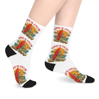 Hawaiian Surf Vintage Mid-Length Socks