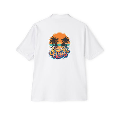 Men's Polo - "Summer Vibes" Sunset Palm Graphic