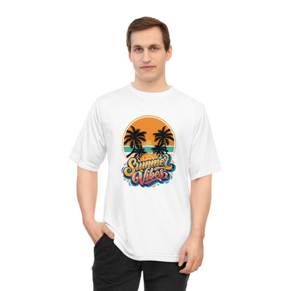 Summer Vibes Performance T-Shirt — Tropical Palm Beach Graphic
