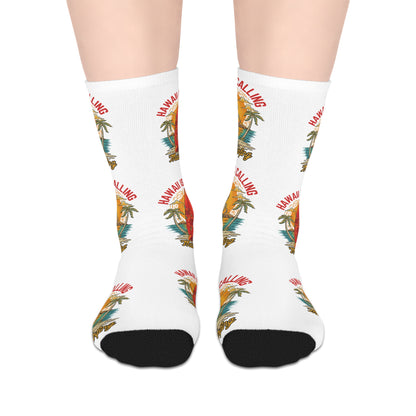 Hawaiian Surf Vintage Mid-Length Socks