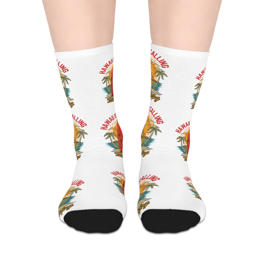 Hawaiian Surf Vintage Mid-Length Socks