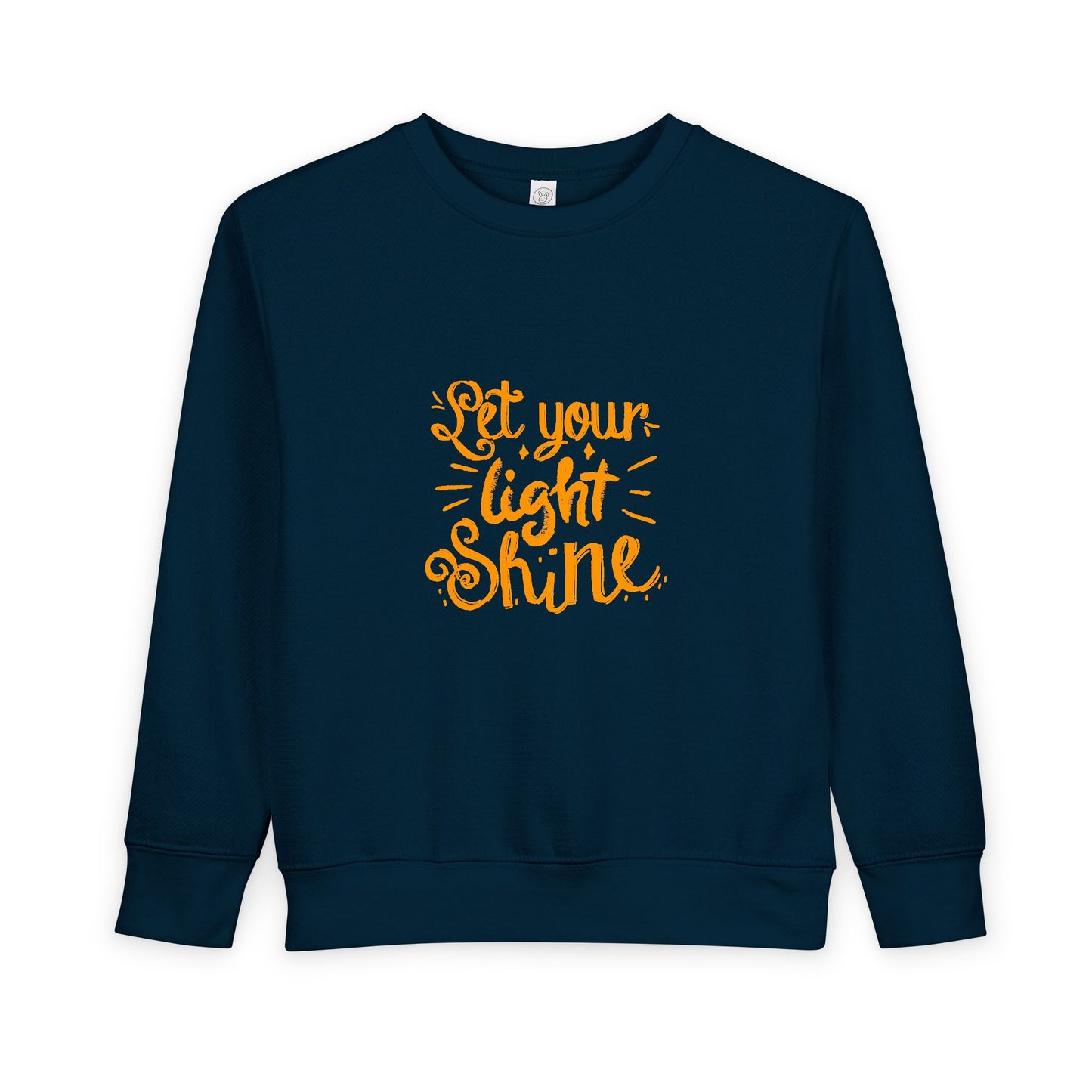 Toddler Sweatshirt — "Let Your Light Shine" Inspirational Crewneck